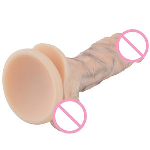Gode gonflable réaliste de haute qualité gode circoncis et réaliste avec des balles réalistes pour la Masturbation féminine - Product Image 3