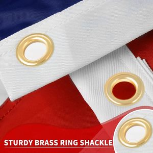 Drapeau américain pour l'extérieur Drapeau américain pour l'extérieur Drapeau américain brodé en nylon - Product Image 5