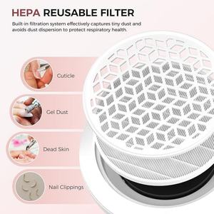 Colector de Polvo para Uñas para Técnicos de Uñas y Pulido de Uñas Acrílicas - Motor Turbo Sin Escobillas Ultrasilencioso de 8000 RPM, Filtro y Imán Reutilizables - Product Image 4