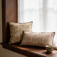 Housse de coussin en lin français motif tournesol - Housse de coussin vintage 100% lin à motifs floraux - Housse décorative rustique imprimée pour canapé