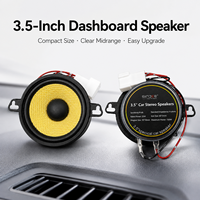 Altavoz para Auto de 3.5 Pulgadas, Altavoz de Rango Medio, Cono Tejido de Kevlar, Impedancia de 4 Ohmios, Sensibilidad de 91dB, Potencia Nominal de 25W, Potencia Máxima de 150W para Auto Audi