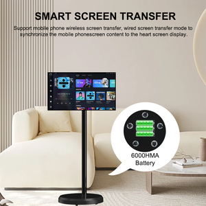 Eimio Tương Tác OEM 21.5 Inch FHD Di Động Thông Minh TV Với 6 + 128G <span class=keywords><strong>Android</strong></span> 12 IPS 1080P Màn Hình Cảm Ứng Trắng LED Đèn Nền Tủ - Product Image 3