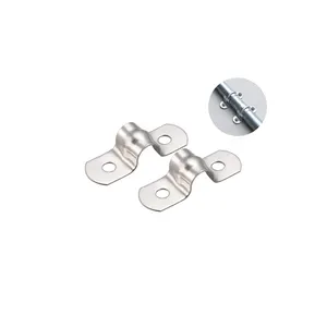 Collier de serrage en acier inoxydable Clips de selle en métal de type U pour tuyaux en acier