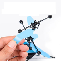 Mini Avion de Haute Qualité à Détection de Gestes par Infrarouge, Jouet Volant Télécommandé avec Lumière Clignotante, Hélicoptère RC