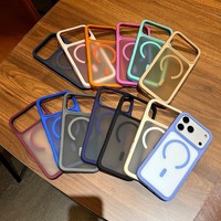 Coque de téléphone mate translucide originale pour iPhone 18 17 Air 16 15 13 12 Pro Max 14 Plus, compatible avec la charge magnétique sans fil, antichoc