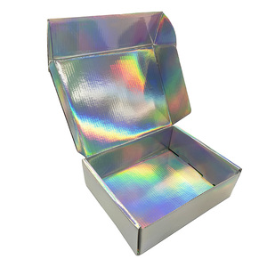 Custom Holographic Packaging Paper Folding Hair Extension Wig Shipping And Mailer Gift Boxes