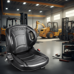 Vevor Forklift <b>Seat</b> Adjustable Universal <b>Modified</b> <b>Car</b> <b>Seat</b> Wrap Around With Seatbelt For Tractor Loader Excavator - Product Image 2