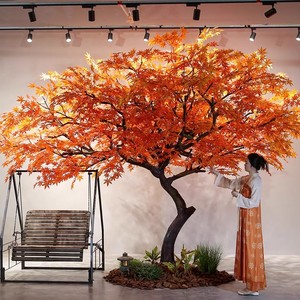 Fournisseur d'usine : Grand Arbre d'érable artificiel japonais d'<span class=keywords><strong>automne</strong></span> (3m/10ft) vert, rouge, orange, type bonsaï, pour la décoration intérieure - Product Image 1