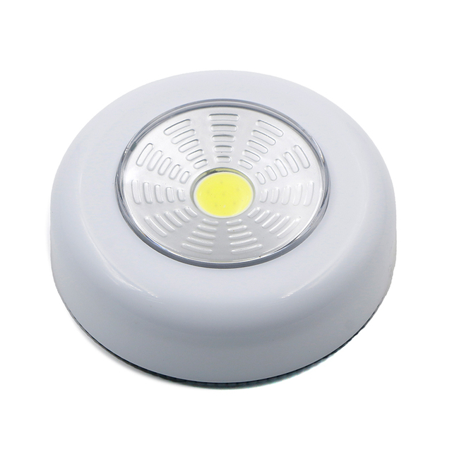 KSWIN Smart Home LED Puck Lights 50 Lumens Portable Stick with Battery Powered Touch Activated On/Off for Cabinets Lighting