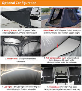 Nuevo Estilo Tienda de Techo para Exteriores Carpa Impermeable de ABS Rígido para Acampar - Product Image 3