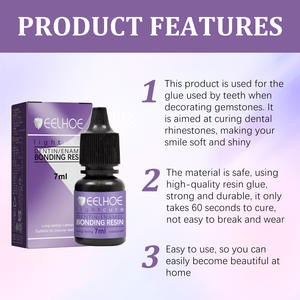 กาวตกแต่งพลอยสำหรับฟันคริสตัลเพชรฟันแผ่นพลอยเพชรกาวตกแต่งฟันแบบติดเอง - Product Image 2