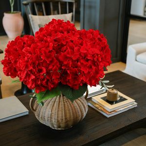 Hydrangea artificielle de 56 cm, haute qualité, toucher réaliste, hydrangea en PE souple, fleur artificielle réaliste à tige unique - Product Image 5