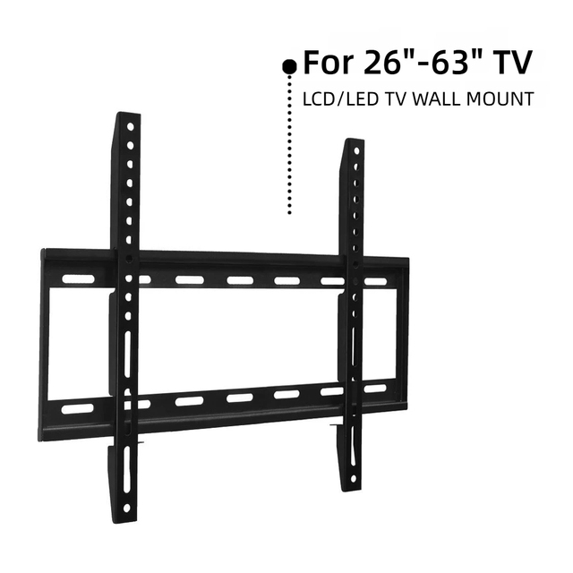 Steel Load Capacity 400x400mm Vesa Fixed LED TV Wall Mount Bracket Stand for Living Room Fits 26-63 Inch Flat Screen TVs