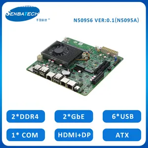 N509S6 miglior scheda madre Nas All in One con Celeron N5095A 2 Lan 4K 6 * SATA 2 * DDR4 1 * PCIE3.0 X4 schede madri