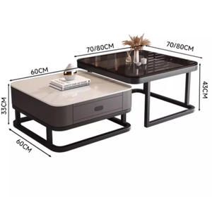 Tavolino da Caffè Bianco Contemporaneo per <span class=keywords><strong>Arredamento</strong></span> Interno Soggiorno, Vendita all'Ingrosso - Product Image 3