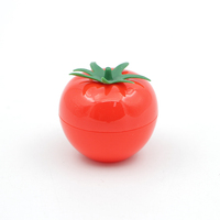 10Ml Fruit Vorm Plastic Zalfpotje Leuke Tomaat Lippenbalsem Container Zalf Pot Fles Fabrikant/Groothandel