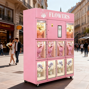 Máquina Expendedora de Ramos de Flores Personalizada Proveedor de Casilleros Regalos Inteligentes Máquina Expendedora de Flores con Refrigerador OEM ODM - Product Image 1