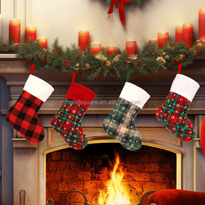 <span class=keywords><strong>Chaussette</strong></span> <span class=keywords><strong>de</strong></span> <span class=keywords><strong>Noël</strong></span> en tissu écologique RS Xmas Check Snowflake, décorations <span class=keywords><strong>de</strong></span> <span class=keywords><strong>Noël</strong></span> modernes et festives <span class=keywords><strong>à</strong></span> <span class=keywords><strong>suspendre</strong></span> <span class=keywords><strong>à</strong></span> l'arbre, cadeau - Product Image 4