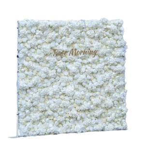 सफेद प्लास्टिक कृत्रिम शादी की फूल दीवार पृष्ठभूमि सजावट और होटल दृश्य प्रोप्स - Product Image 5