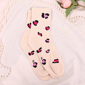Chaussettes en coton respirant avec logo texte brodé personnalisé, tricotées, ODM, cadeau pour enterrement de vie de jeune fille, impression numérique sur le bord - Product Image 6