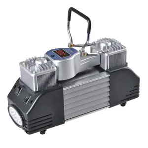 YD-3500S Auto Luchtcompressor Dubbele Cilinder Met Led Light Tyre Inflator Dc 12-13.8V Digitale Gauge Auto Pomp handheld Draagbare