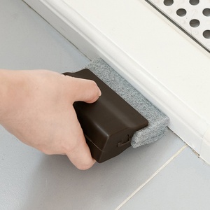 Household Magical Cleaning Slide Tools Floor Gap Trough Ditch Dust Wiper <b>Brushes</b> Cleaning Window Groove Cleaning <b>Brush</b> - Product Image 6