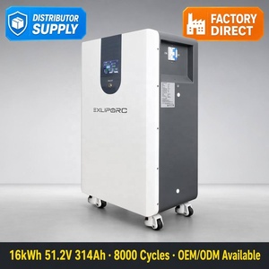 Distributor Supply 16kWh LiFePO4 Floor <b>Battery</b> 51.2V 314Ah 8000 Cycles EU Warehouse Stock Solar Home <b>Backup</b> - Product Image 1