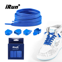 Lacets de chaussures élastiques IRun pour la course et la marche, sans nœud, à fermeture rapide en métal, pour baskets, lacets sans attache