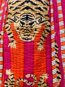 Sac fourre-tout matelassé en coton, motifs uniques imprimés au bloc, sac à bandoulière pour voyage et shopping - Product Image 5