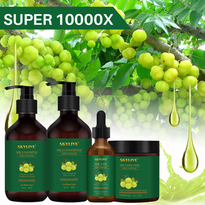 Nueva fábrica de spa para el cabello, mejora el control del aceite del cuero cabelludo, tratamiento de mascarilla para el cabello, esencia <span class=keywords><strong>Rogaine</strong></span>, antipérdida, juego de champú con aceite Amla - Product Image 4