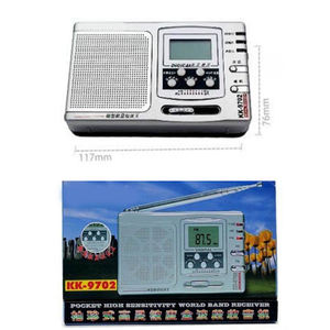 Portable <b>Digital</b> FM AM SW Multi Band Radio with LCD Display Alarm <b>Clock</b> Built in Speaker for Home Use - Product Image 5