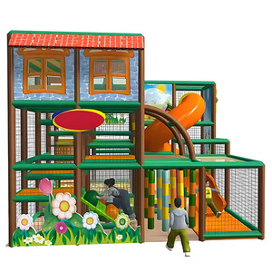 턴키 솔루션 다단계 실내 놀이터, 쇼핑몰 키즈 에어리어를 위한 소프트 블록과 미니 슬라이드가 있는 소프트 플레이 파크 - Product Image 4