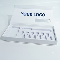Boîte en carton rigide personnalisée avec insert découpé pour kit d'appareil de type stylo |   Compartiments d'insertion personnalisés