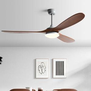 Factory Direct: ventilateur de plafond européen élégant en bois massif de 52 pouces avec conversion de fréquence et télécommande - Product Image 2