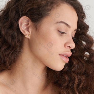 Gioielli Delicati Gemnel in Argento Sterling 925 Popolari <span class=keywords><strong>Orecchini</strong></span> <span class=keywords><strong>a</strong></span> <span class=keywords><strong>Cerchio</strong></span> <span class=keywords><strong>Mini</strong></span> Intrecciati in Oro 14k <span class=keywords><strong>Orecchini</strong></span> <span class=keywords><strong>a</strong></span> Nodo per Donne - Product Image 3