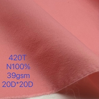 En stock – Tissu 420T 100 % nylon Ripstop tissé 20D DTY très léger et imperméable pour doudoune, idéal pour les costumes de filles et de garçons