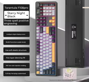 aula F108 Wireless RGB Backlit Keyboard Programmable PC Gaming Mechanical Full Size 108Keys Anti-Ghosting Multimedia Win-Lock - Product Image 2