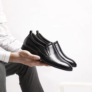 Zapatos Oxford Formales Personalizados para Hombre, Estilo Elegante, Parte Superior de Cuero Genuino Impermeable, Estilo Slip-On, Cuero Completo de Lujo - Product Image 3