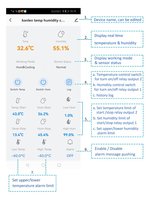 KONLEN Tuya WIFI 2 relais Smart Life hygromètre thermomètre contrôleur d'humidité pour congélateur incubateur température capteur d'humidité