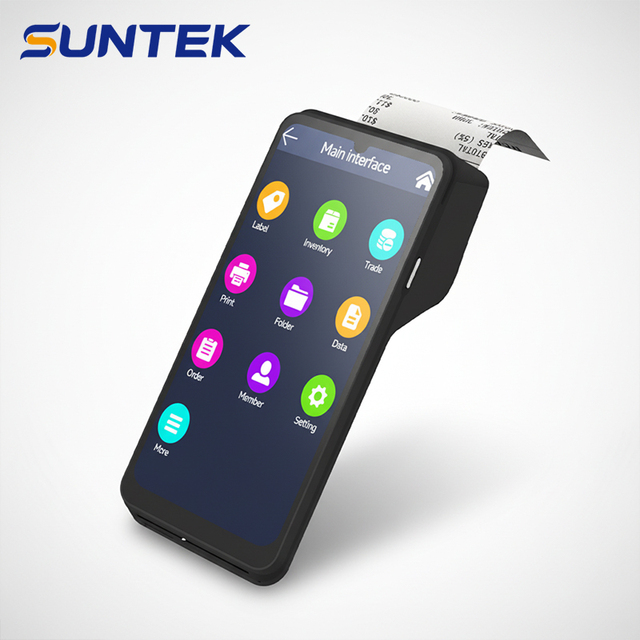 Up 4GB RAM +32GB ROM Android 15 Supported GMS NFC Pos Machine SUNTEK Tablet Touch Screen Pos Systems