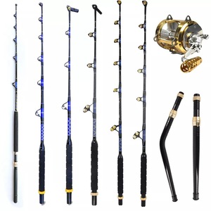 Caña de Pescar para Pesca Deportiva con Extremo Curvo de Aluminio, Cañas de Pescar para Pesca de Arrastre - Product Image 6