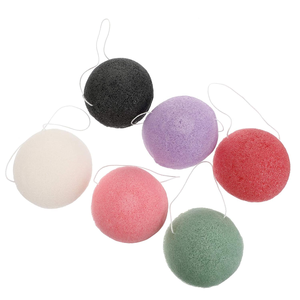 Éponge Konjac personnalisable avec logo, lavable, en gros, éponge Konjac biologique pour le nettoyage du visage - Product Image 1