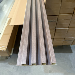 New Arrival màu trắng bằng Gỗ nhựa composite WPC <span class=keywords><strong>Panel</strong></span> tường de madera WPC - Product Image 4