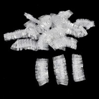Protège-oreilles jetables en PE, imperméables, en plastique, pour la coloration des cheveux, les salons de coiffure et la douche