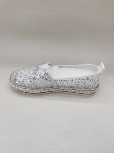 Chenxuan – Espadrilles plates personnalisées pour <span class=keywords><strong>femme</strong></span> avec logo, printemps, à paillettes, légères, respirantes, antidérapantes et confortables - Product Image 4