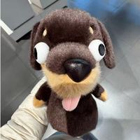 Boneka Anjing Sosis Jahat Berkualitas Tinggi, Mainan Lucu dengan Mata Googly, Dachshund Isi Kapas PP, Boneka Jelek yang Imut, Hadiah untuk Anak-Anak