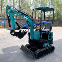 Livraison gratuite par terre Moteur Kubota/Yanmar 1.2 tonnes Petite pelleteuse Ce/Epa/Euro 5 Mini pelles avec accessoires complets