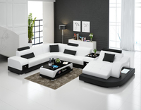 OFA-Conjunto de muebles modernos para sala de estar, mueble elegante y elegante con brazos de madera en color negro, Victoriano y egipcio