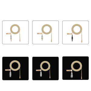 Cable con opciones de conexión desmontables: Mini XLR de 3 pines, <span class=keywords><strong>TA3F</strong></span>, TA4F, Jack de 4 pines y Jack de 3.5mm para transmisor de micrófono de cinturón y presentaciones en escenario - Product Image 2