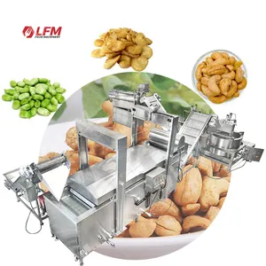 LFM Seasoning Snack Food Batch Fryer Batch Fryer Machine Automatic Fried Nuts Processing Line